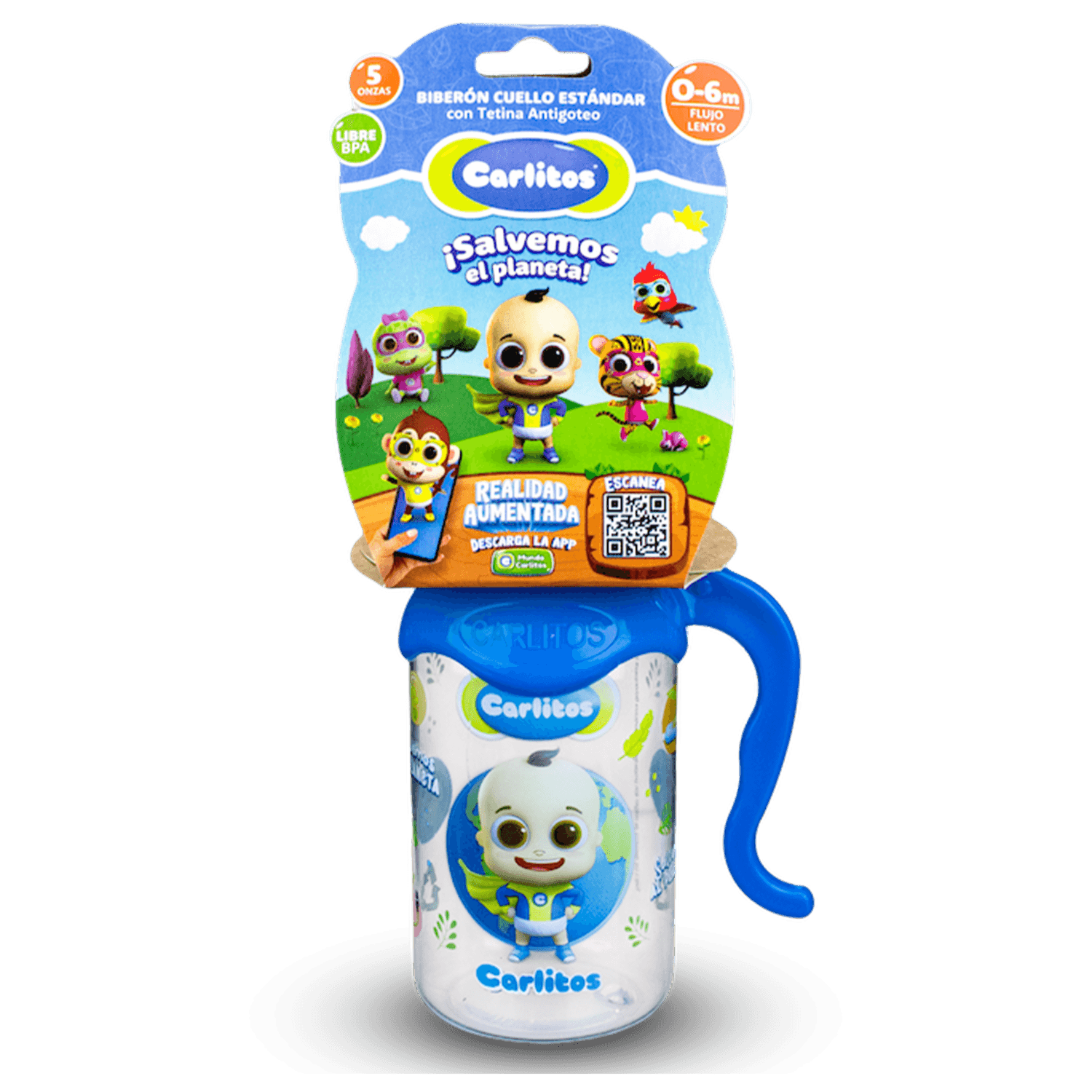 Biberón Para Bebés Con Agarradera CARLITOS 5 Oz