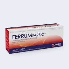  Ferrum  Ampollas Bebibles 20 mg 10 Unidades